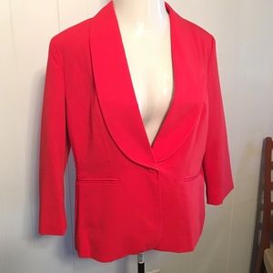 Red 3/4 Sleeve Blazer